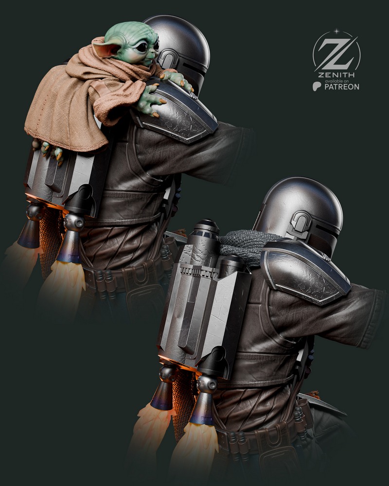Zenith Studios – Mandalorian and Grogu Sculpt – 3D Print Model