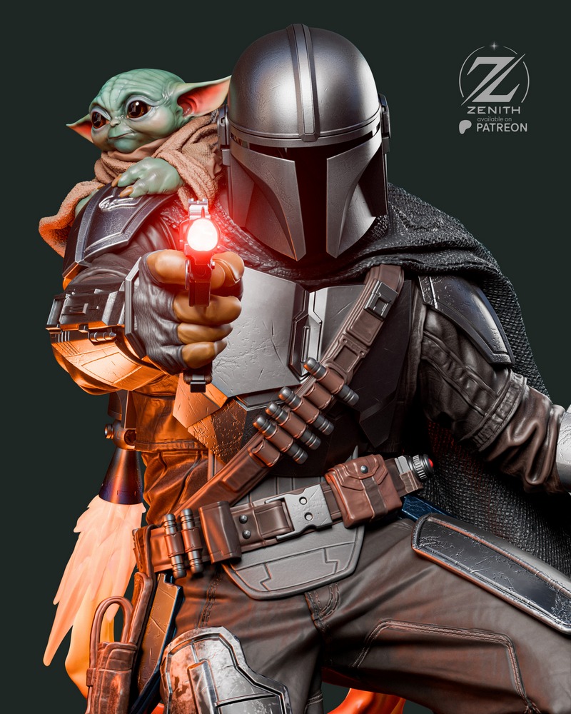 Zenith Studios – Mandalorian and Grogu Sculpt – 3D Print Model