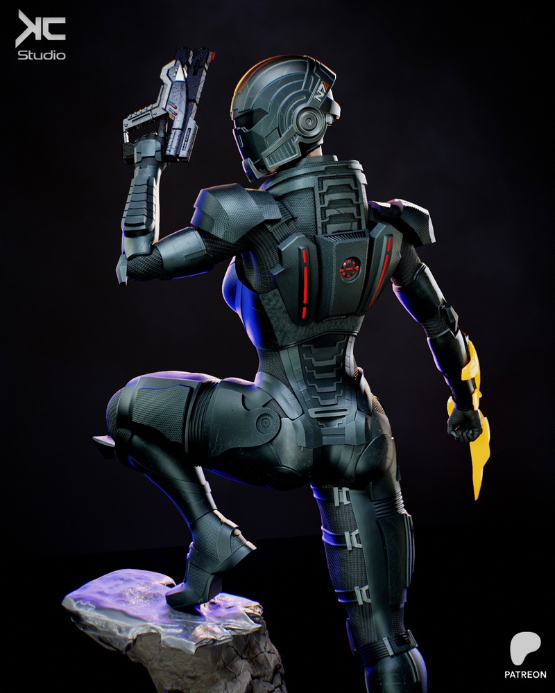 KC Studio – Commander Shepard – Mass Effect – 3D Print Model