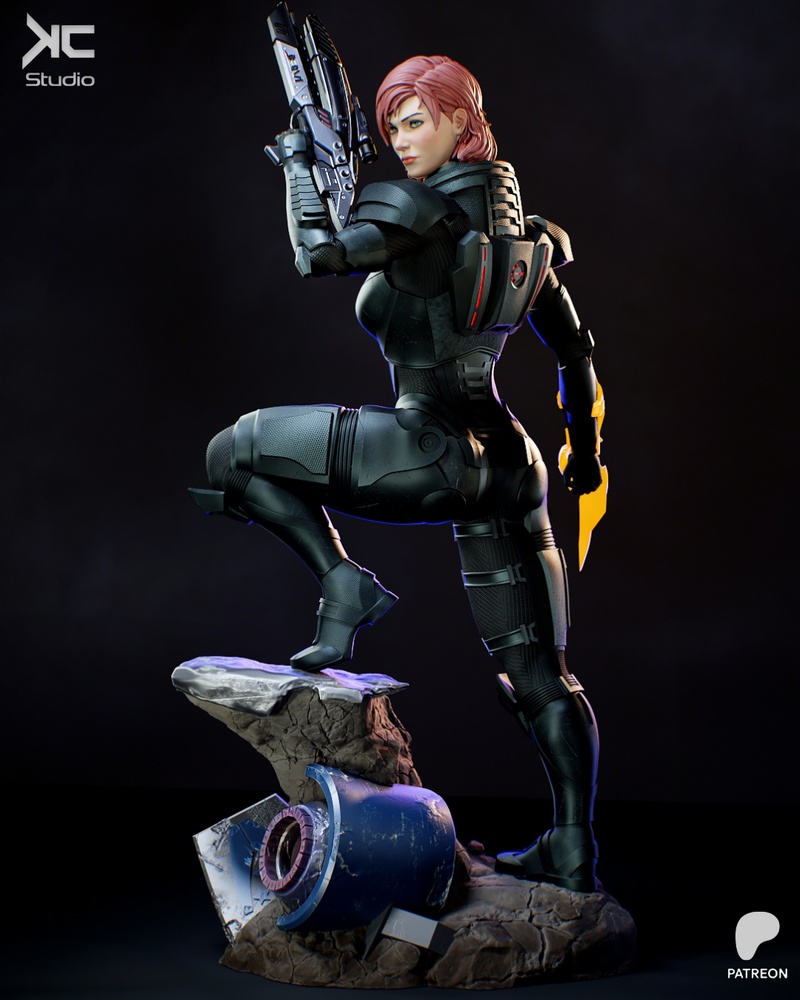 KC Studio – Commander Shepard – Mass Effect – 3D Print Model