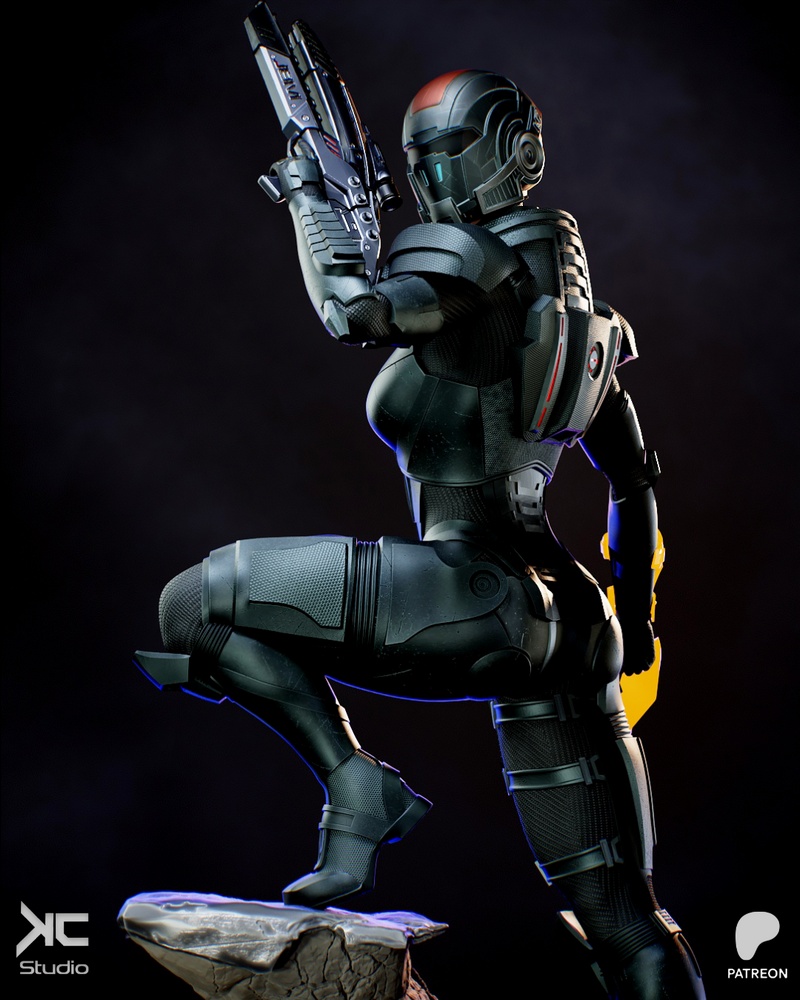 KC Studio – Commander Shepard – Mass Effect – 3D Print Model