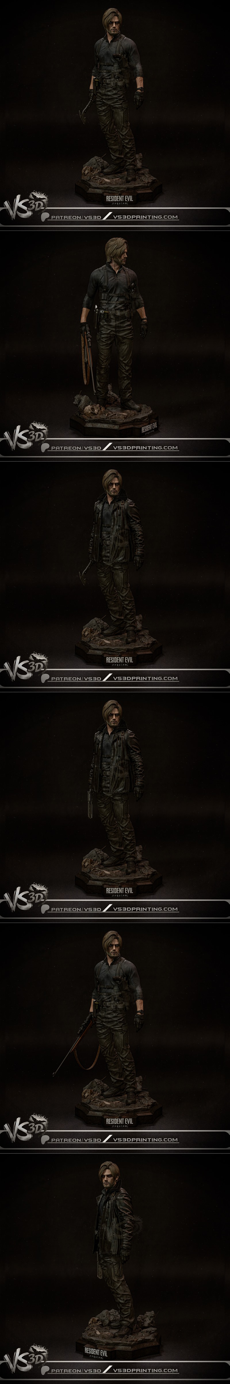 VS3D – Leon S Kennedy – Resident Evil 9 Requiem – 3D Print Model STL