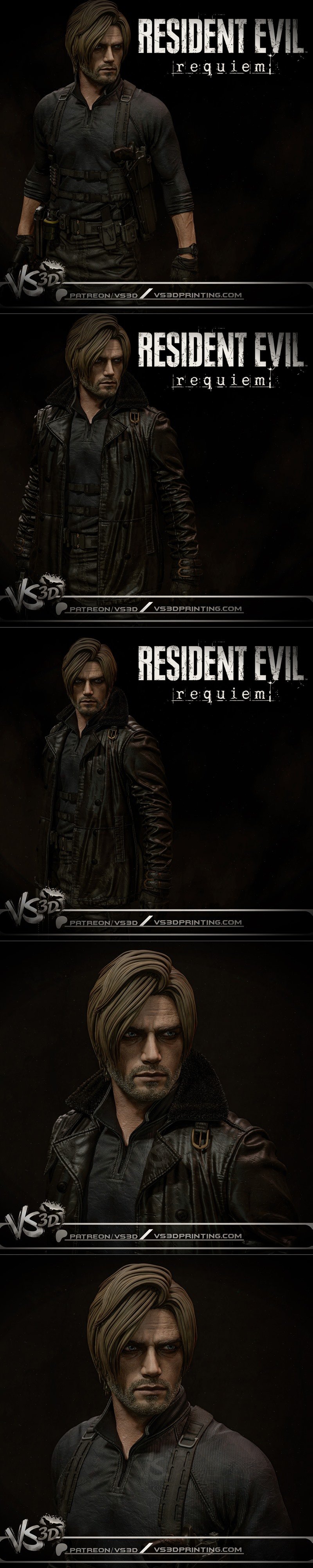 VS3D – Leon S Kennedy – Resident Evil 9 Requiem – 3D Print Model STL