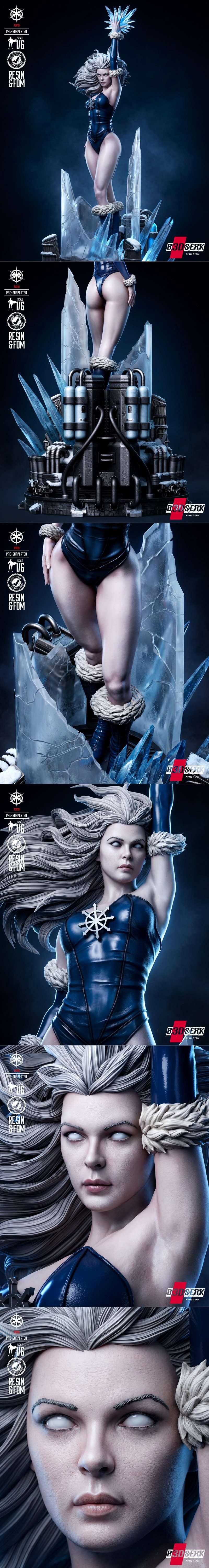 B3DSERK – Killer Frost Sculpture – 3D Print Model STL