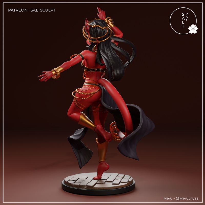 SaltSculpt – Meru the Succubus – 3D Print Model