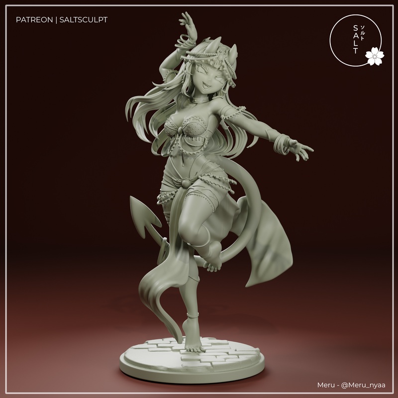 SaltSculpt – Meru the Succubus – 3D Print Model
