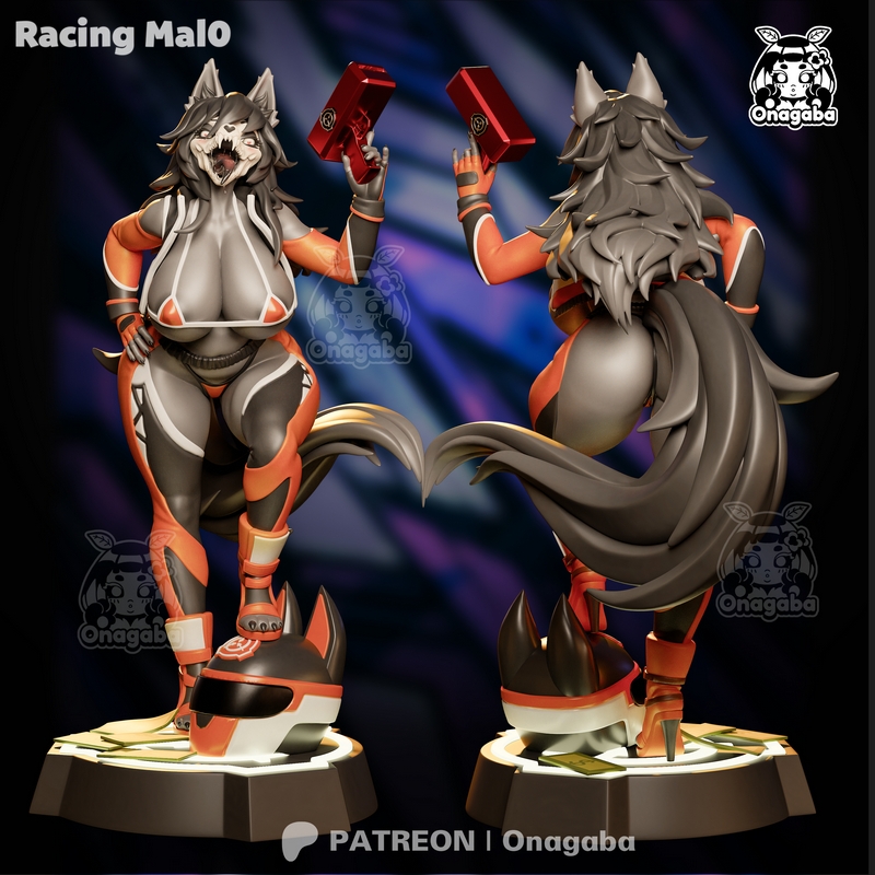 Onagaba赛车模型 Mal0 3D打印版|Onagaba – Racing Mal0 – 3D Print Model