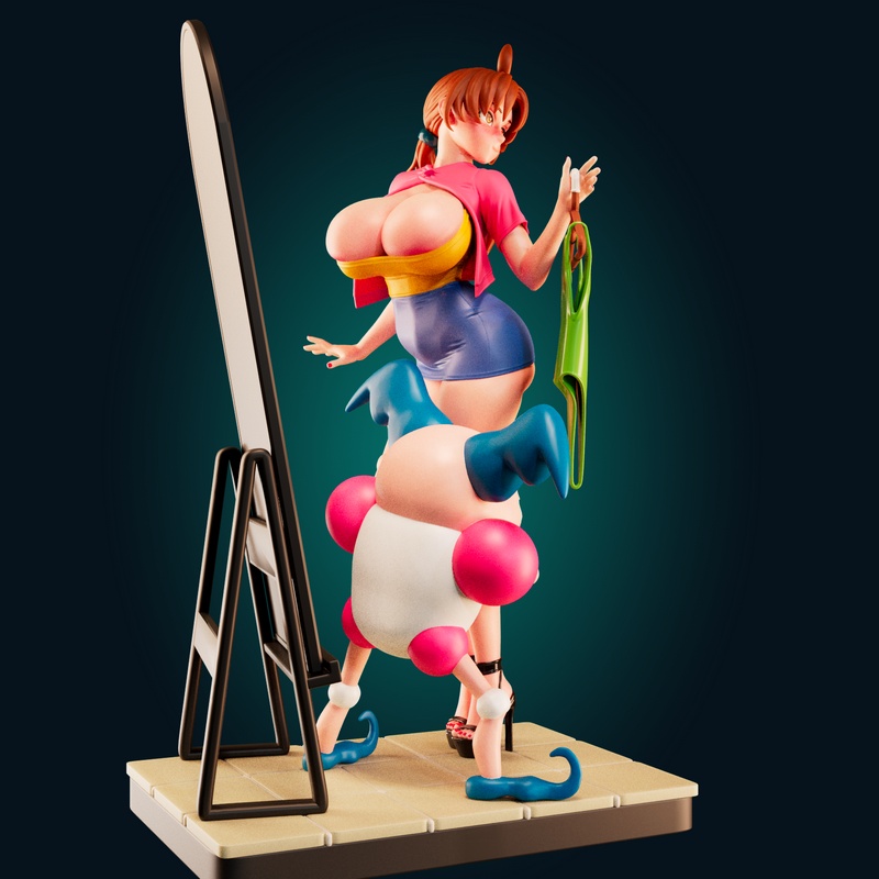 德尔丽·凯丘姆 3D打印模型|Officer Rhu – Delia Ketchum Pokemon – 3D Print Model