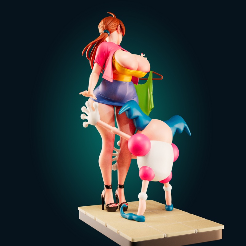 德尔丽·凯丘姆 3D打印模型|Officer Rhu – Delia Ketchum Pokemon – 3D Print Model