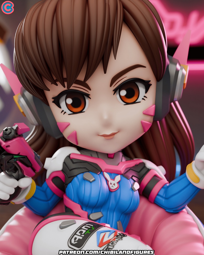 Chibi Land Figures – Dva – Overwatch Chibi – 3D Print Model
