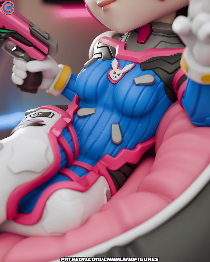 Chibi Land Figures – Dva – Overwatch Chibi – 3D Print Model