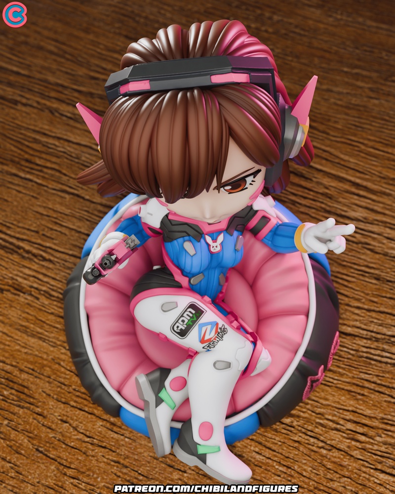Chibi Land Figures – Dva – Overwatch Chibi – 3D Print Model