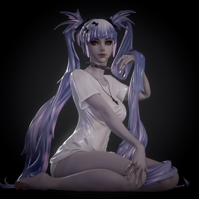 Velvet Sin – Stocking Anarchy – Panty & Stocking with Garterbelt – 3D Print Model