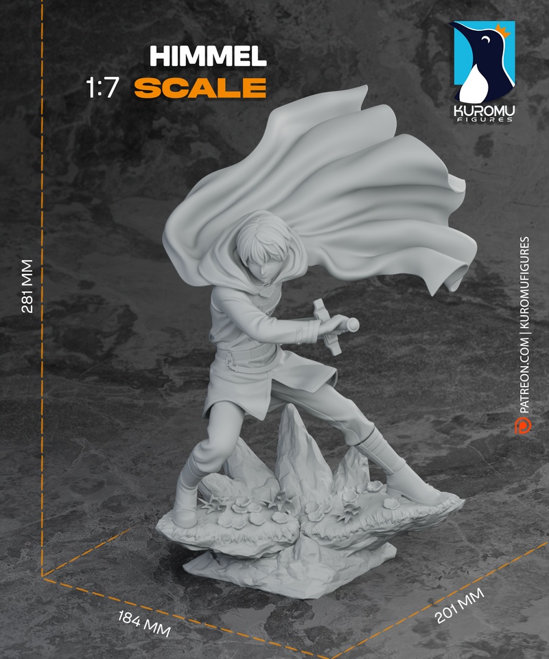 Kuromu出品：希尔梅-弗里恩 3D打印模型|Kuromu Figures – Himmel-Frieren – 3D Print Model
