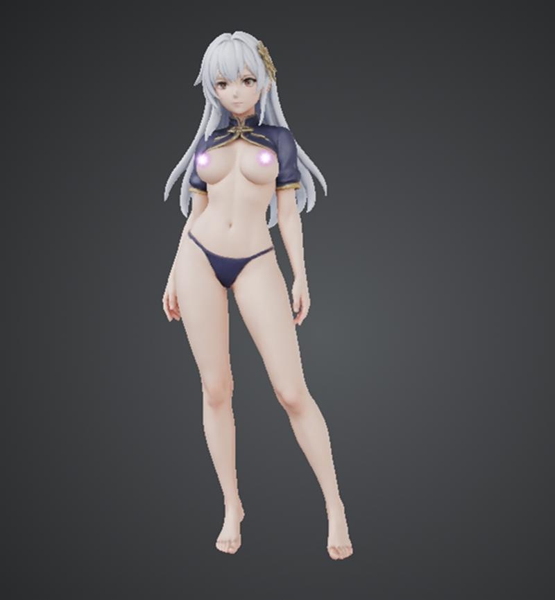 Modern Qipao Girl – 3D Print Model STL