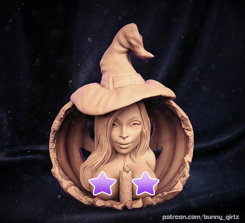 万圣节克莱尔3D打印模型|Halloween bust of Claire – 3D Print Model STL
