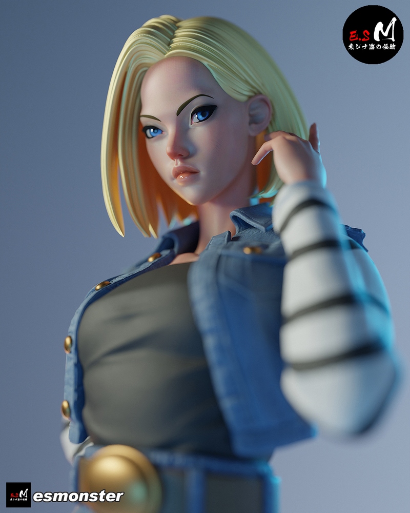E.S Monster – Android 18 – Dragon Ball Z – 3D Print Model