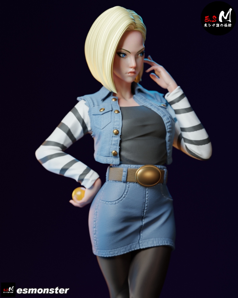 E.S Monster – Android 18 – Dragon Ball Z – 3D Print Model