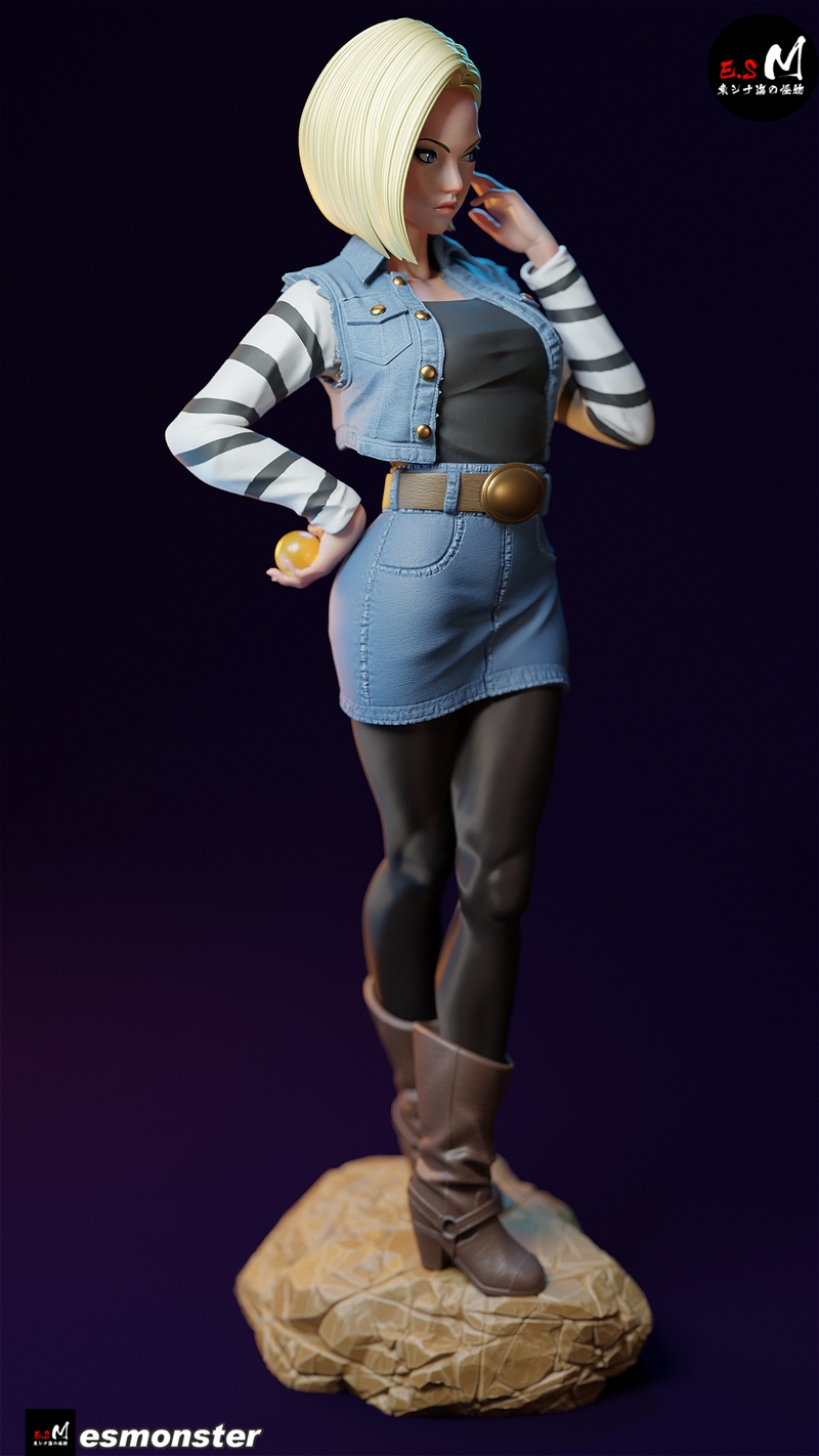 E.S Monster – Android 18 – Dragon Ball Z – 3D Print Model