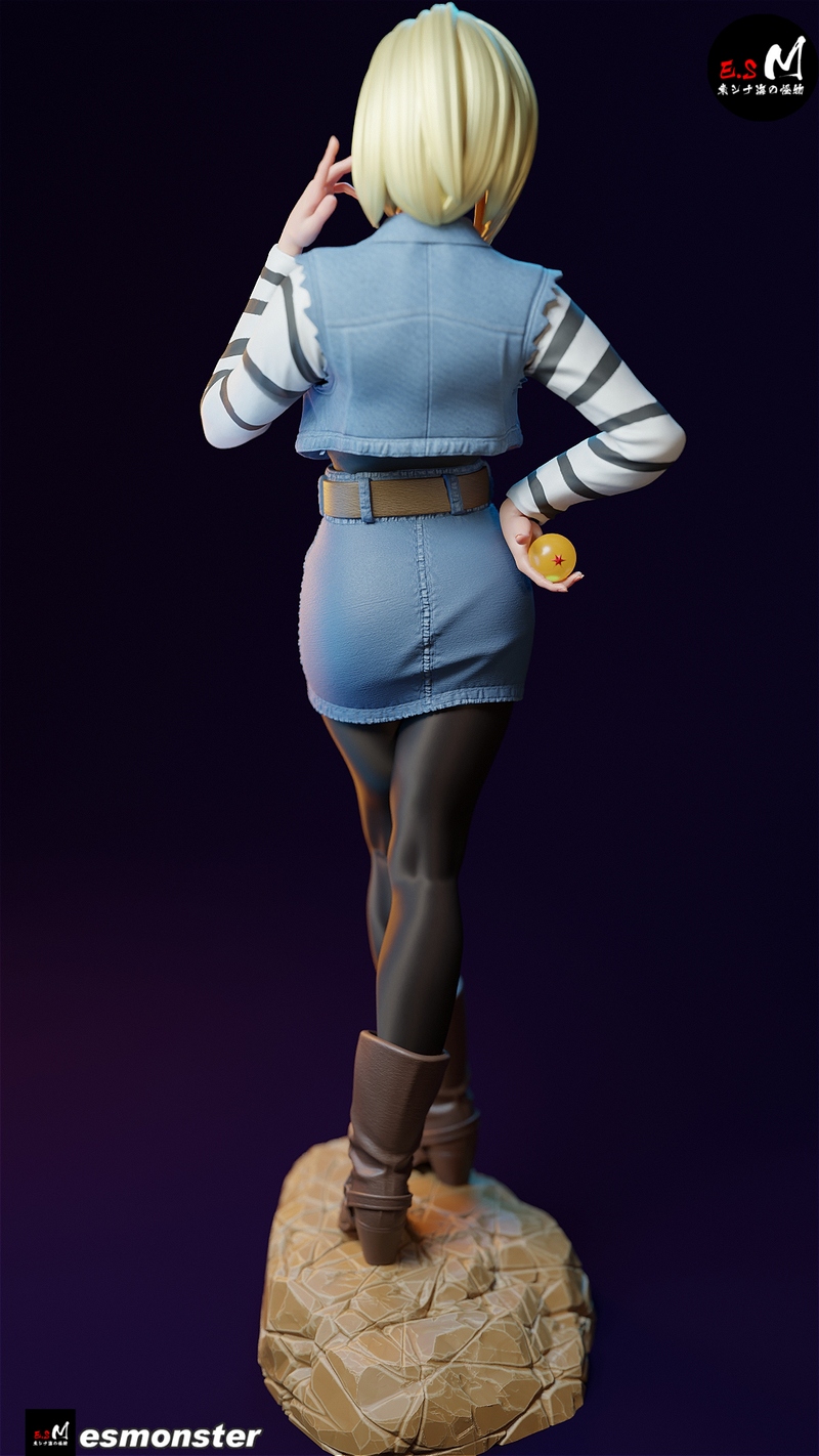 E.S Monster – Android 18 – Dragon Ball Z – 3D Print Model