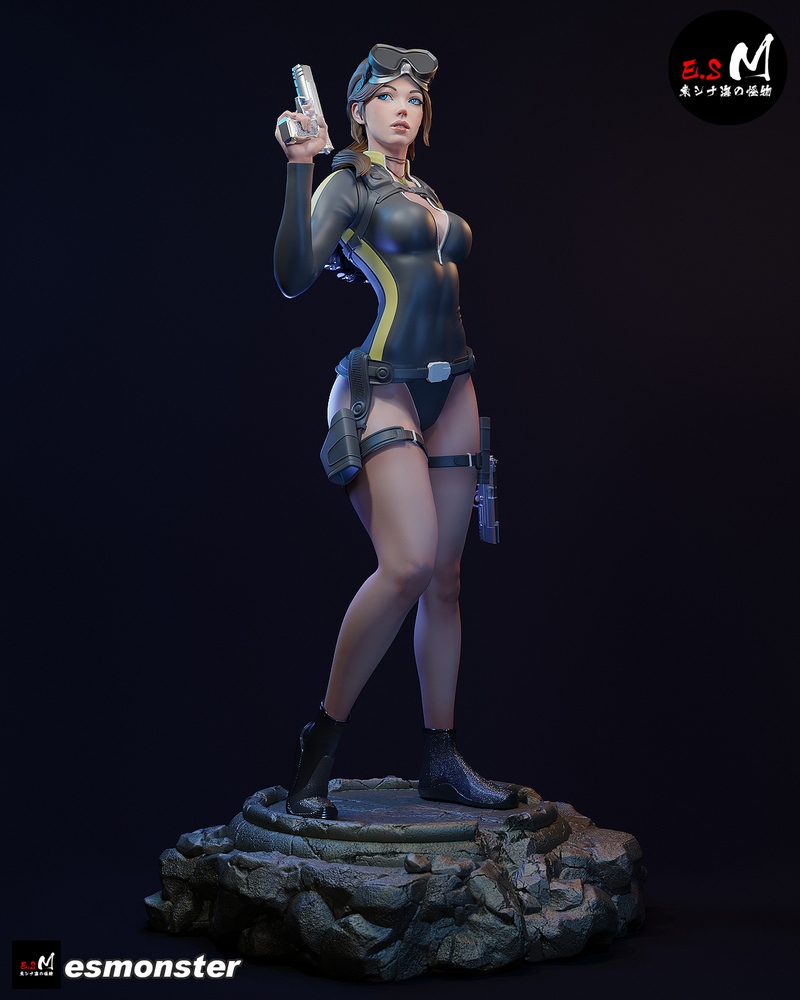 E.S Monster – Lara Croft – 3D Print Model