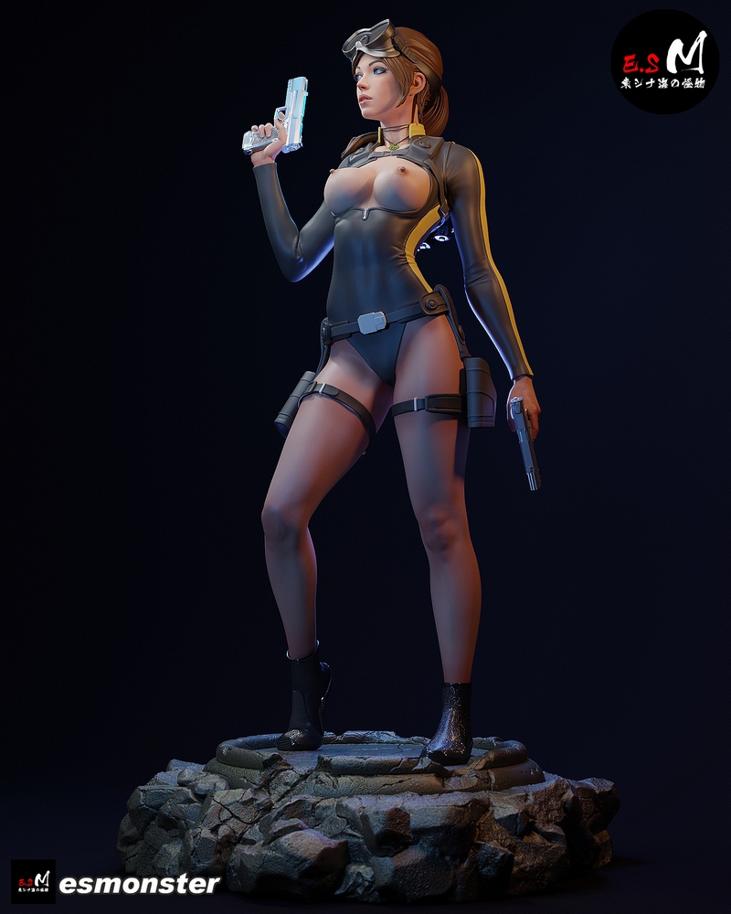 E.S Monster – Lara Croft – 3D Print Model