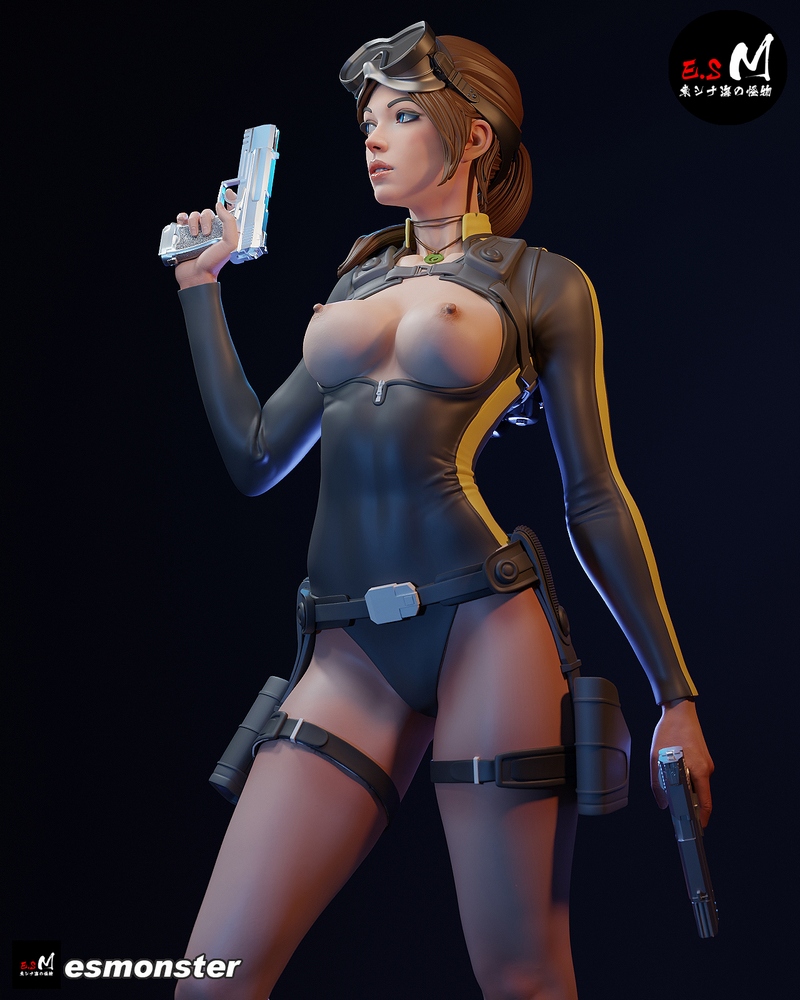 E.S Monster – Lara Croft – 3D Print Model