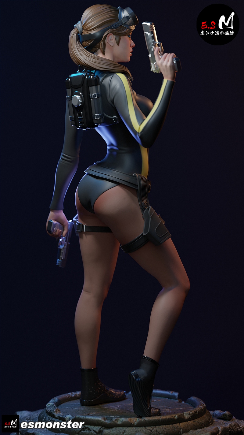 E.S Monster – Lara Croft – 3D Print Model