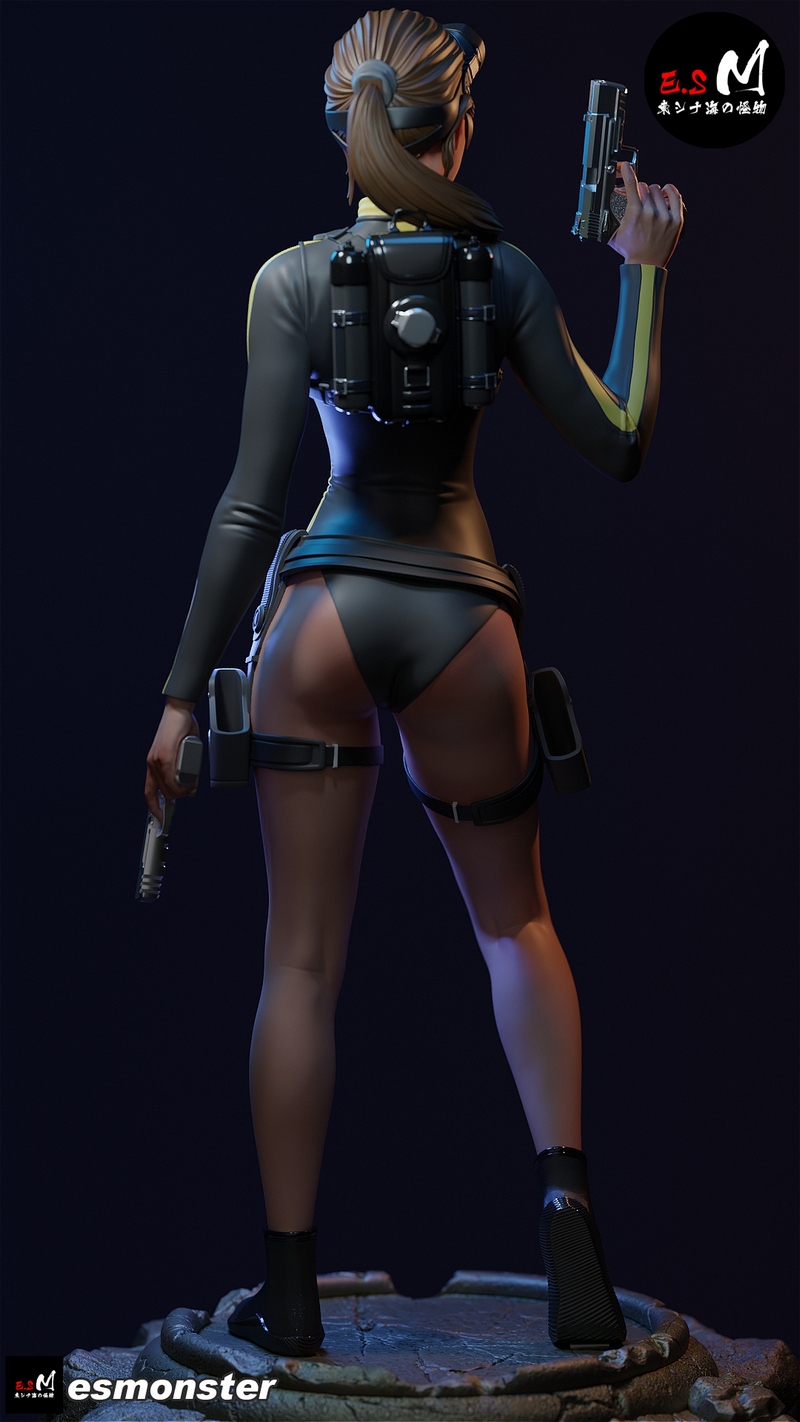 E.S Monster – Lara Croft – 3D Print Model