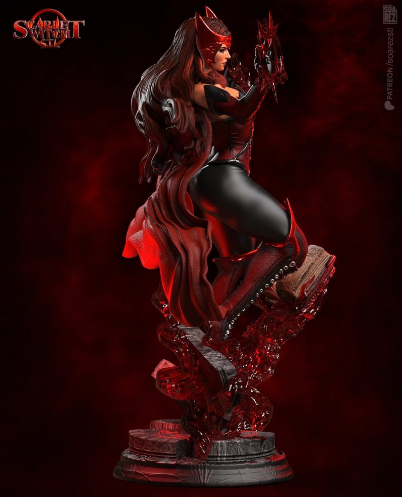 Soarez 3D – Scarlet Witch – Marvel Comics – 3D Print Model