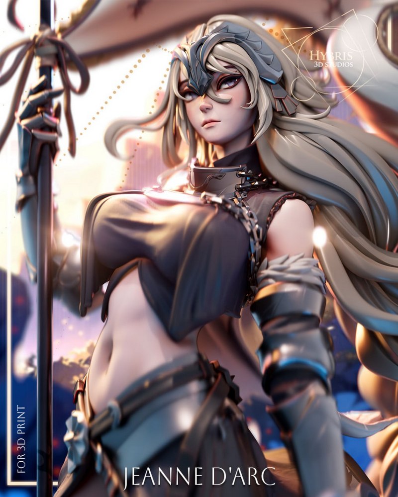 Hybris 3D Studios – Jeanne D’Arc – Granblue Fantasy – 3D Print Model