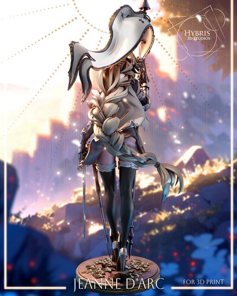 Hybris 3D Studios – Jeanne D’Arc – Granblue Fantasy – 3D Print Model