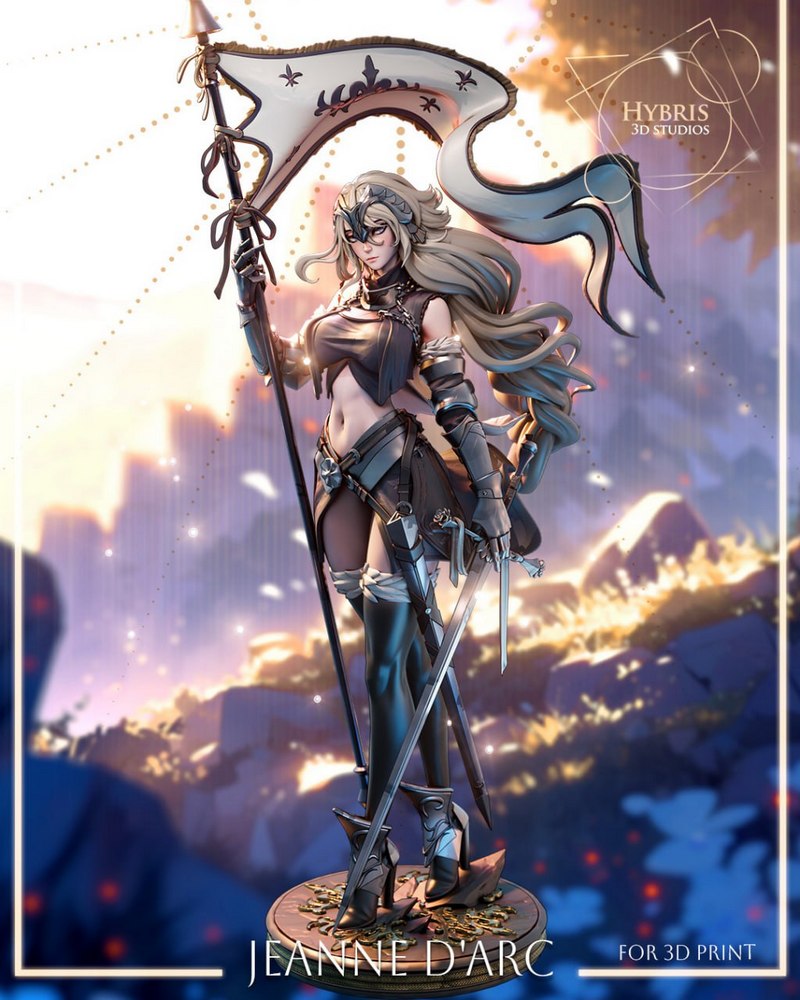 Hybris 3D Studios – Jeanne D’Arc – Granblue Fantasy – 3D Print Model