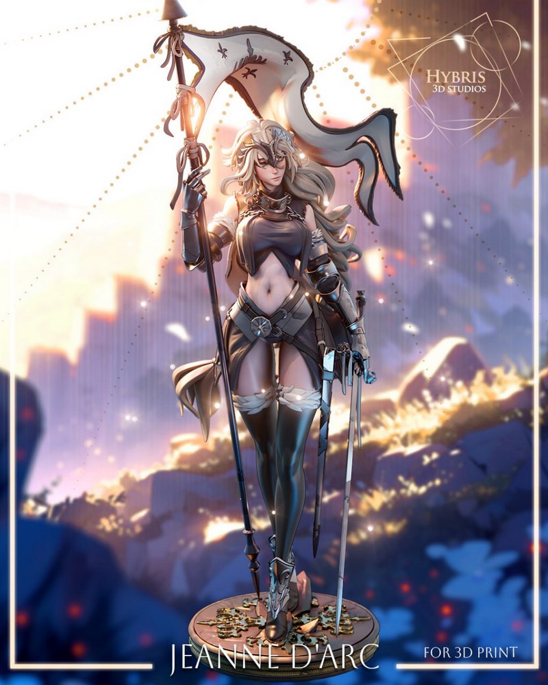 Hybris 3D Studios – Jeanne D’Arc – Granblue Fantasy – 3D Print Model