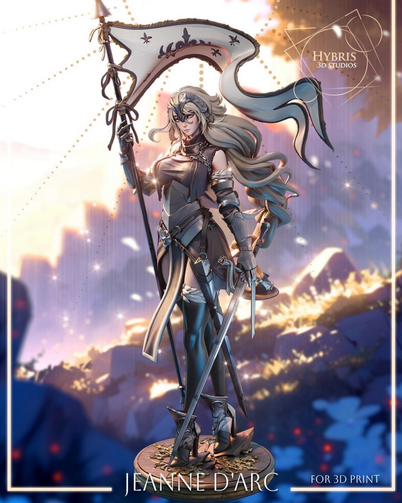 Hybris 3D Studios – Jeanne D’Arc – Granblue Fantasy – 3D Print Model