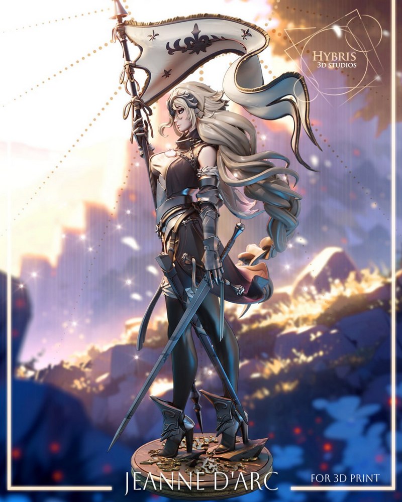 Hybris 3D Studios – Jeanne D’Arc – Granblue Fantasy – 3D Print Model