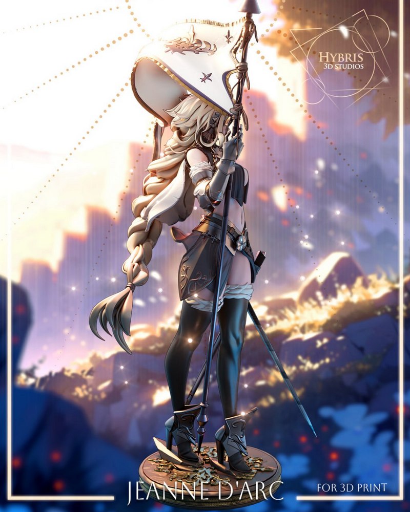 Hybris 3D Studios – Jeanne D’Arc – Granblue Fantasy – 3D Print Model