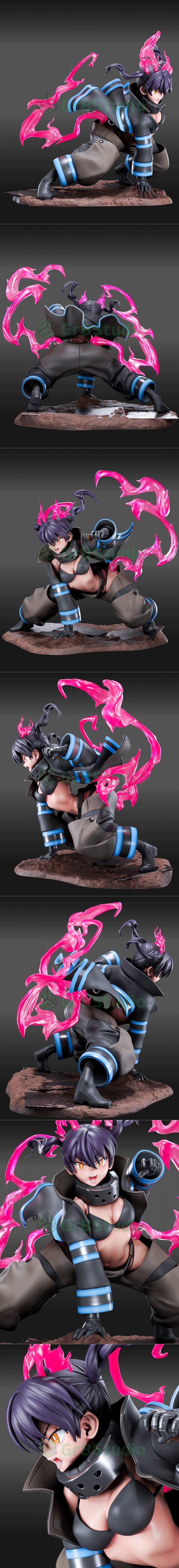 Gr8Tech - 火力风暴 - 超次元火之国·高田寺塔克|Gr8Tech – Fire Force – Tamaki Kotatsu – 3D Print Model STL