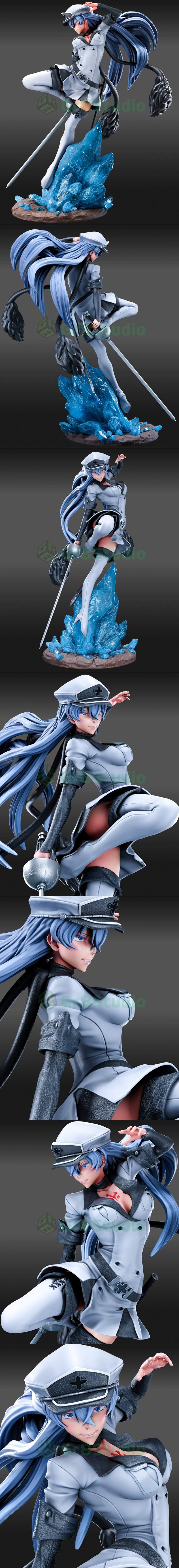 Gr8Tech - 阿喀玛之刃 - 埃斯黛思 3D打印模型|Gr8Tech – Akame Ga Kill – Esdeath – 3D Print Model STL