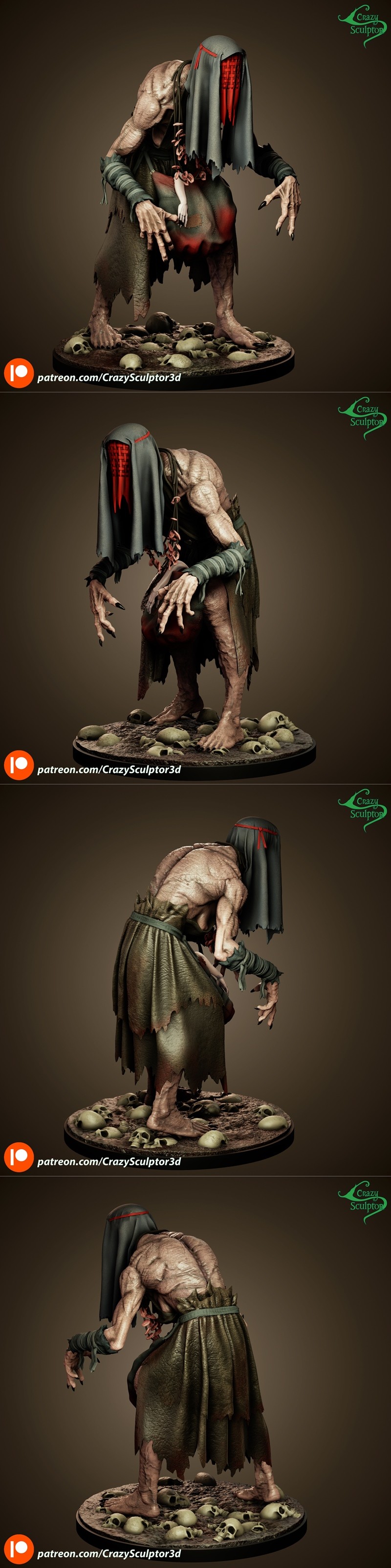 疯狂雕塑师——克罗恩斯——3D打印模型|Crazy Sculptor – Crones – 3D Print Model STL