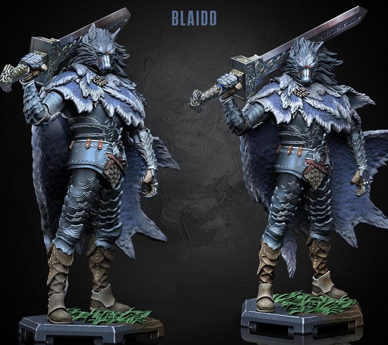 Dragun Studios – Blaidd Half-wolf – 3D Print Model STL