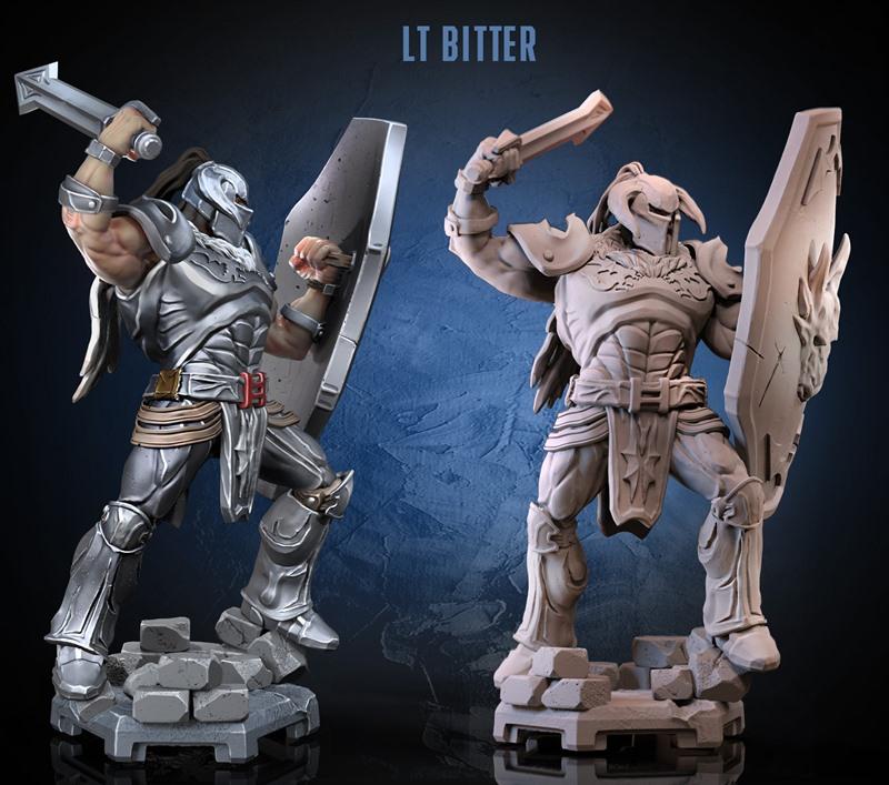 Dragun Studios – Lt Bitter (Golden Axe) – 3D Print Model STL