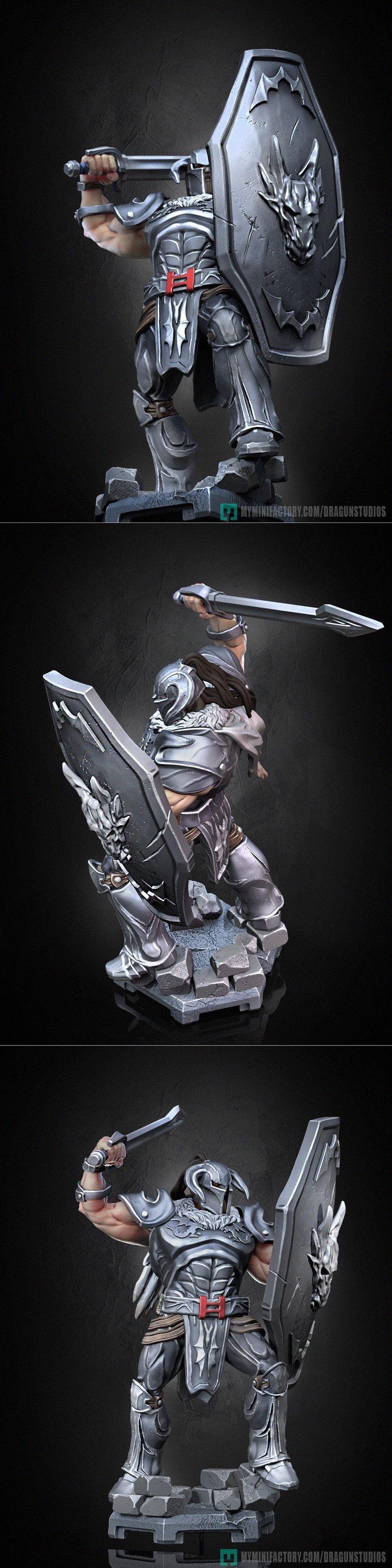 Dragun Studios – Lt Bitter (Golden Axe) – 3D Print Model STL