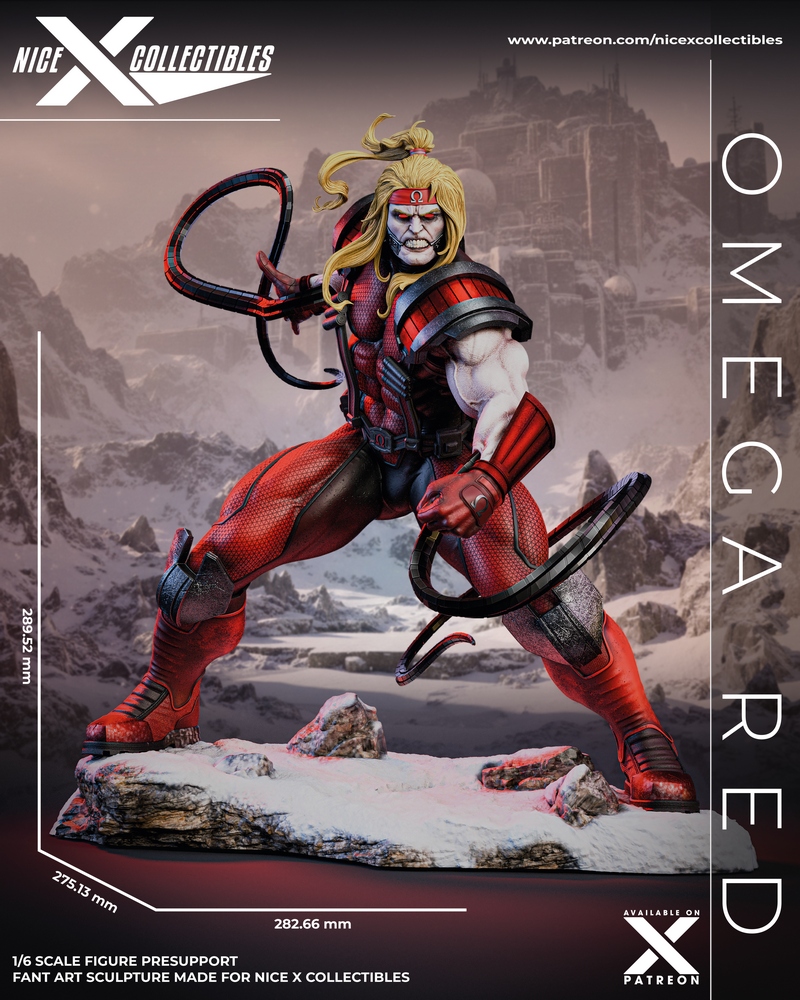 Marvel漫威  omega红 3D打印模型|Nice X Collectibles – Omega Red – Marvel Comics – 3D Print Model