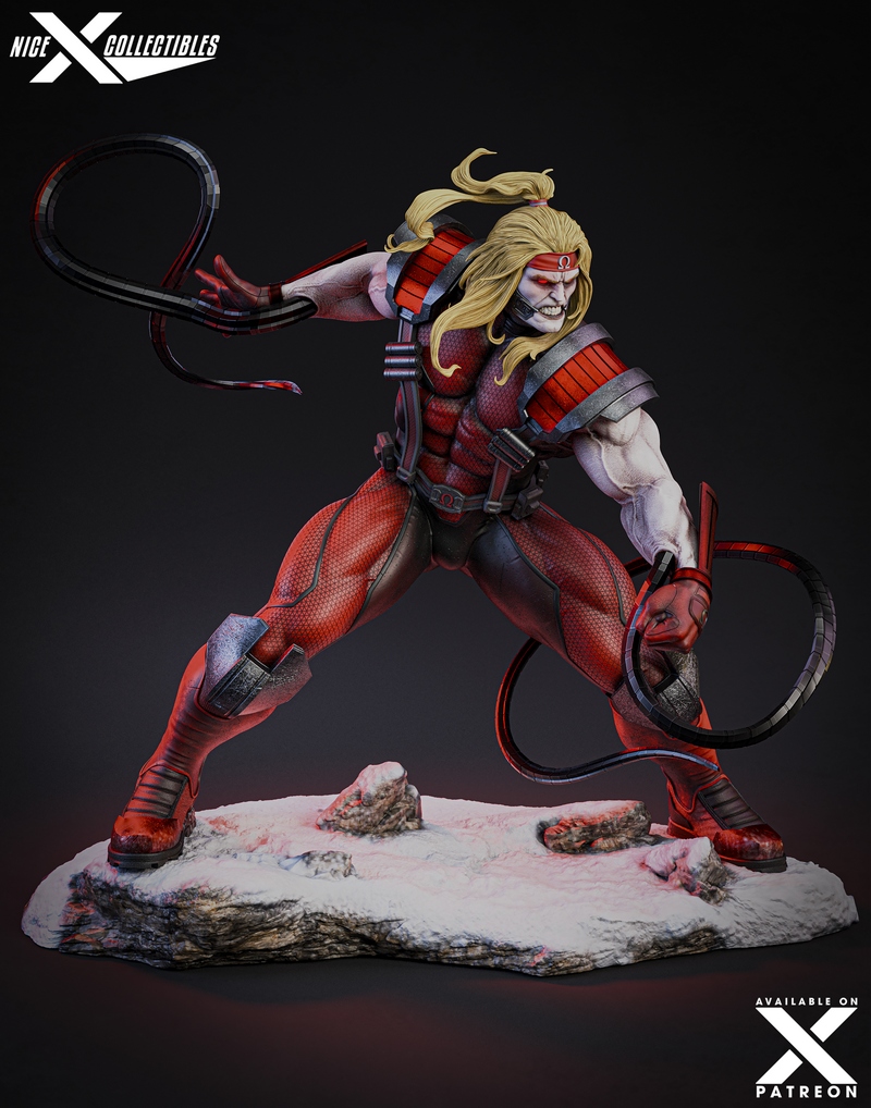 Marvel漫威  omega红 3D打印模型|Nice X Collectibles – Omega Red – Marvel Comics – 3D Print Model