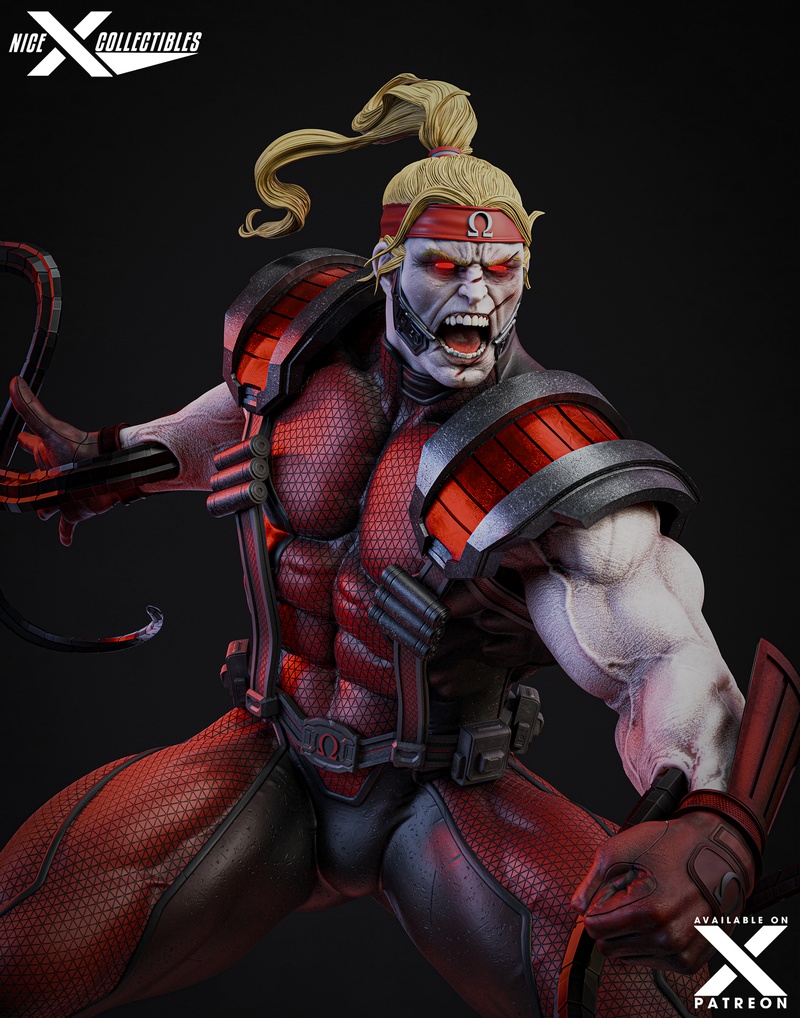 Marvel漫威  omega红 3D打印模型|Nice X Collectibles – Omega Red – Marvel Comics – 3D Print Model