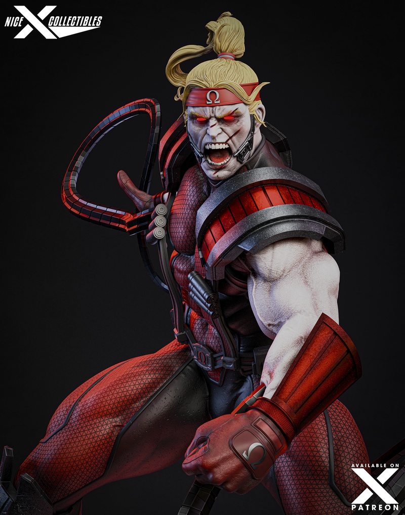 Marvel漫威  omega红 3D打印模型|Nice X Collectibles – Omega Red – Marvel Comics – 3D Print Model