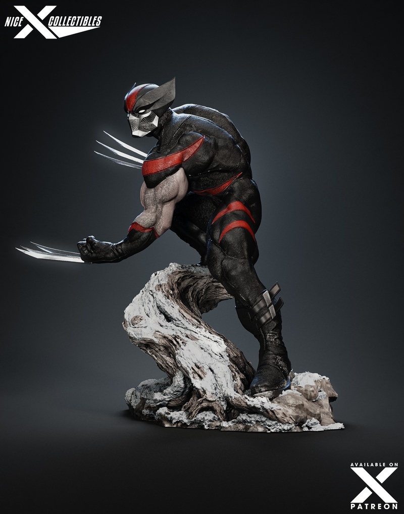 Nice X Collectibles - 万磁王 3D打印模型|Nice X Collectibles – New Ultimate Wolverine – Marvel Comics – 3D Print Model
