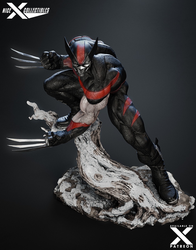 Nice X Collectibles - 万磁王 3D打印模型|Nice X Collectibles – New Ultimate Wolverine – Marvel Comics – 3D Print Model