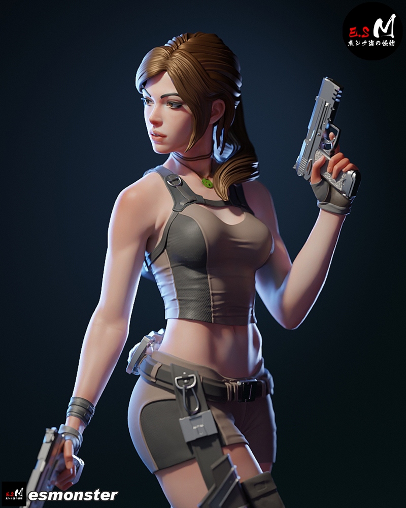 E.S Monster – Lara Croft – Tomb Raider – 3D Print Model